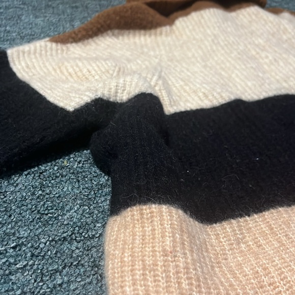 ONE TEASPOON striped heavy winter sweater turtleneck, retro, small oversized - Picture 4 of 17